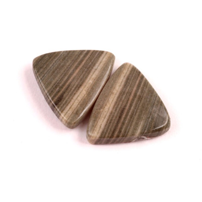 kabošony páry Silver Leaf Jasper č.P518 (23x19x4mm)