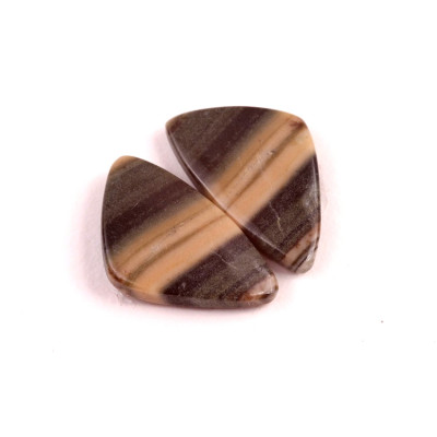 kabošony páry Silver Leaf Jasper č.P531 (24x15x4mm)
