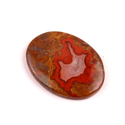 Kabošon Seam Agate č.3930 (42x31x6mm)
