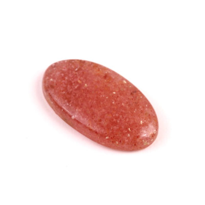Kabošon Strawberry quartz č.571 (38x21x7mm)