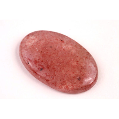Kabošon Strawberry quartz č.581 (33x21x6mm)