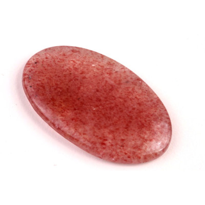 Kabošon Strawberry quartz č.588 (40x24x5mm)