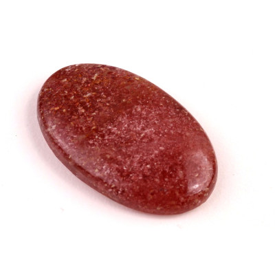 Kabošon Strawberry quartz č.600 (36x23x7mm)