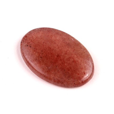 Kabošon Strawberry quartz č.602 (35x24x5mm)