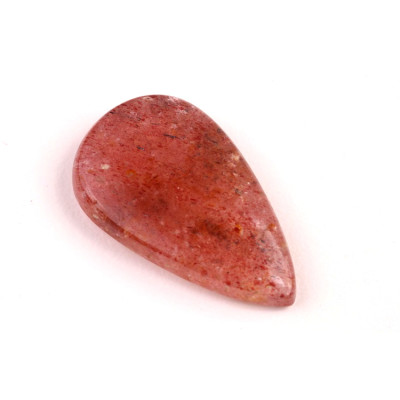 Kabošon Strawberry quartz č.611 (33x20x6mm)