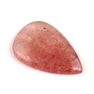 Kabošon Strawberry quartz č.615 (39x26x6mm)