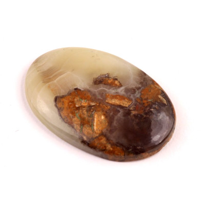 Kabošon Achát Yellow Botswana č.4106 (39x26x6mm)