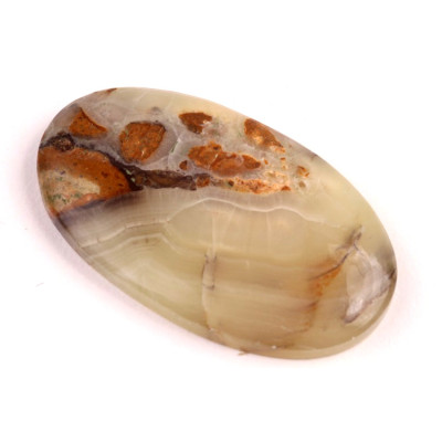 Kabošon Achát Yellow Botswana č.4107 (43x26x6mm)