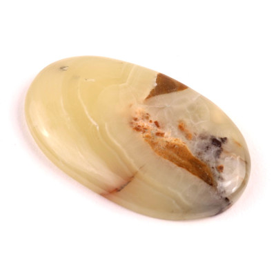 Kabošon Achát Yellow Botswana č.4109 (42x29x5mm)