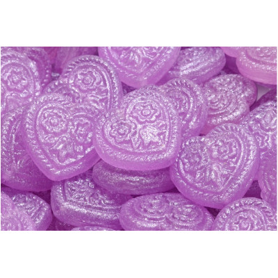 Korálky Srdíčka s květy č.5332 (17x17mm)