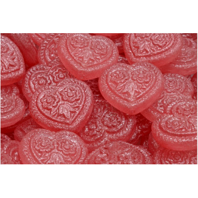 Korálky Srdíčka s květy č.5333 (17x17mm)