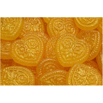 Korálky Srdíčka s květy č.5335 (17x17mm)