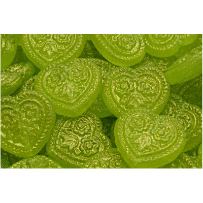 Korálky Srdíčka s květy č.5336 (17x17mm)