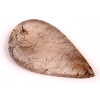 Kabošon Black Rutile č.4137 (42x24x6mm)