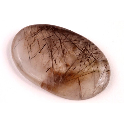 Kabošon Black Rutile č.4145 (35x22x5mm)