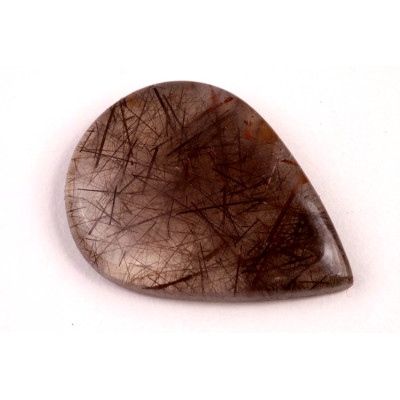 Kabošon Black Rutile č.4148 (33x24x6mm)