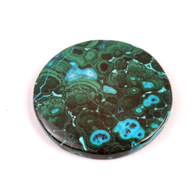 Kabošon Malachite Chrysocolla č.296 (43x6mm)