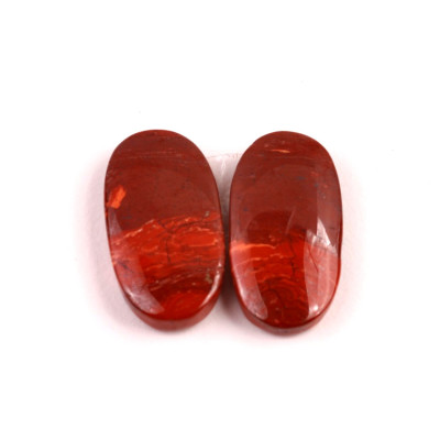 Kabošony páry Snake skin jasper č.P5 (26x13x5mm)