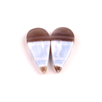 Kabošony páry Blue Opal č.P311 (25x12x5mm)