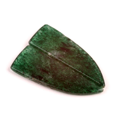 Kabošony páry Green Aventurine č.P537 (42x14x3mm)