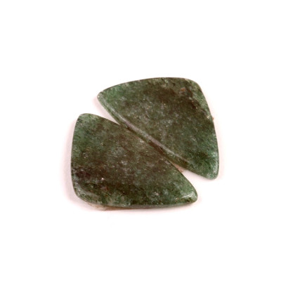 Kabošony páry Green Aventurine č.P539 (30x18x3mm)
