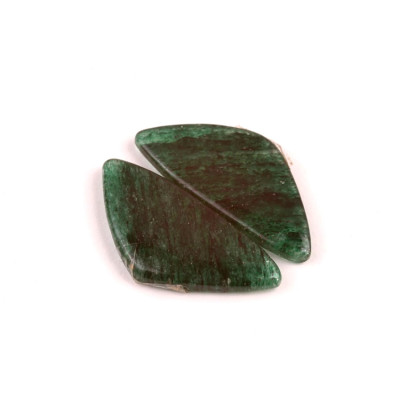 Kabošony páry Green Aventurine č.P541 (31x14x3mm)