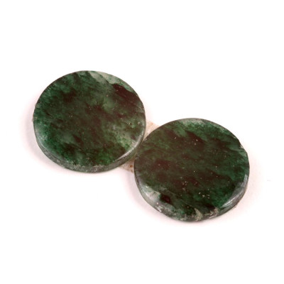 Kabošony páry Green Aventurine č.P546 (22x4mm)