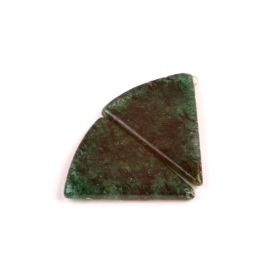 Kabošony páry Green Aventurine č.P551 (26x20x4mm)