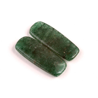 Kabošony páry Green Aventurine č.P555 (26x10x4mm)