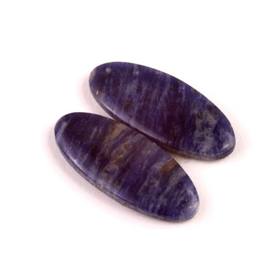 Kabošony páry Sodalite č.P564 (29x12x4mm)