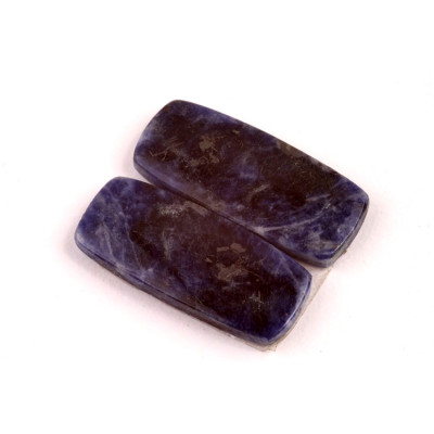 Kabošony páry Sodalite č.P567 (27x11x4mm)