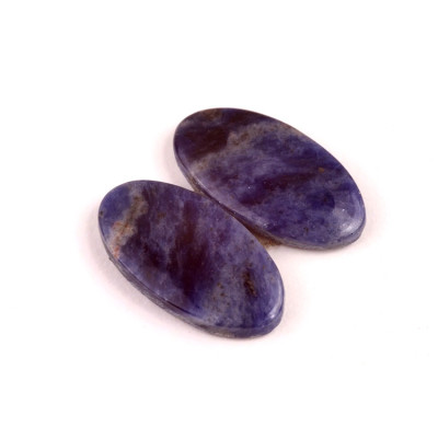 Kabošony páry Sodalite č.P569 (25x13x4mm)