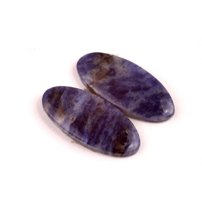 Kabošony páry Sodalite č.P573 (28x13x4mm)