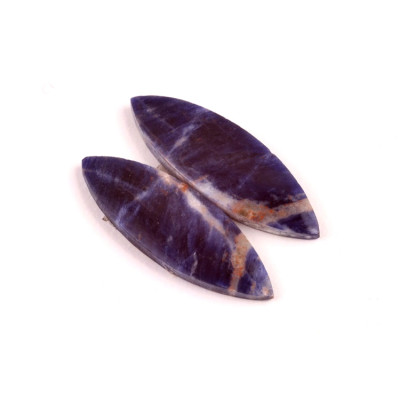 Kabošony páry Sodalite č.P578 (31x10x3mm)