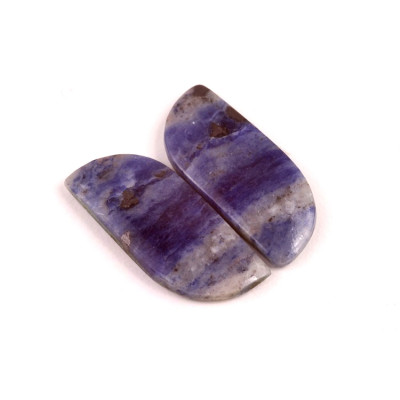 Kabošony páry Sodalite č.P579  (25x12x4mm)