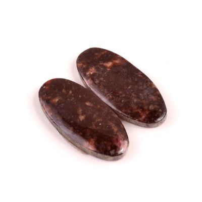 Kabošony páry Rhodonit č.P603 (29x14x4mm)