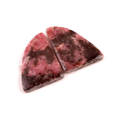 Kabošony páry Rhodonit č.P605 (25x20x4mm)