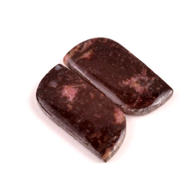 Kabošony páry Rhodonit č.P608 (29x14x4mm)