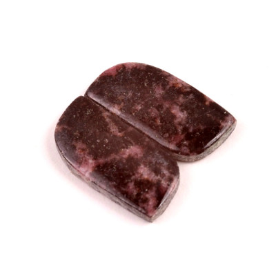 Kabošony páry Rhodonit č.P613 (27x14x4mm)