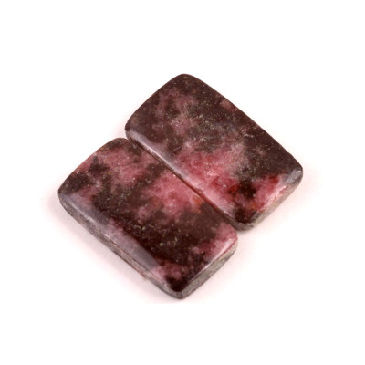 Kabošony páry Rhodonit č.P615 (25x14x5mm)