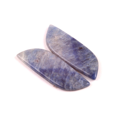 Kabošony páry Dumortierite Quartz č.P628 (36x13x4mm)