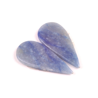 Kabošony páry Dumortierite Quartz č.P629 (36x17x4mm)