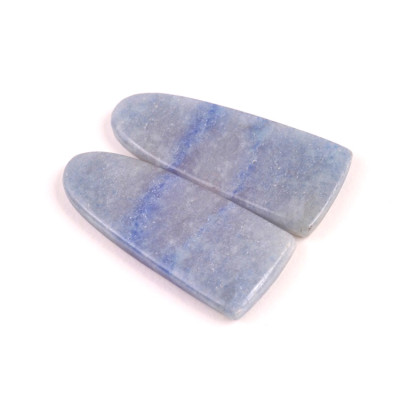 Kabošony páry Dumortierite Quartz č.P630 (35x15x4mm)