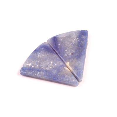 Kabošony páry Dumortierite Quartz č.P633 (29x21x4mm)