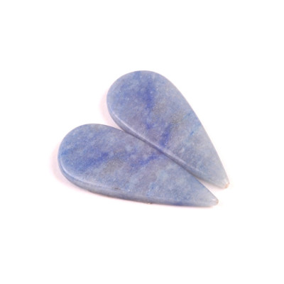 Kabošony páry Dumortierite Quartz č.P634 (34x15x4mm)