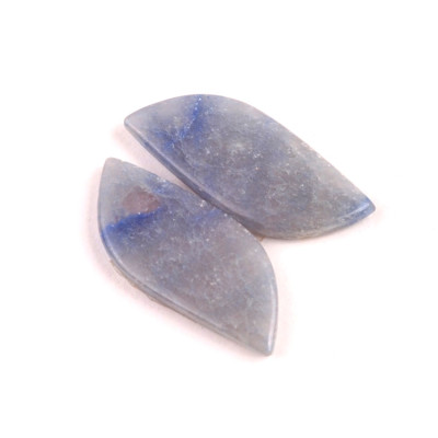 Kabošony páry Dumortierite Quartz č.P643 (29x12x3mm)