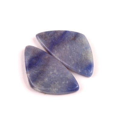 Kabošony páry Dumortierite Quartz č.P644 (29x16x4mm)