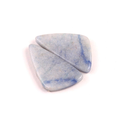 Kabošony páry Dumortierite Quartz č.P645 (27x14x4mm)