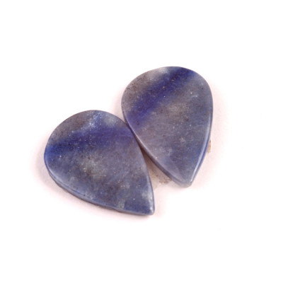 Kabošony páry Dumortierite Quartz č.P648 (23x16x4mm)