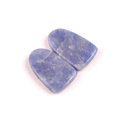 Kabošony páry Dumortierite Quartz č.P649 (20x13x4mm)